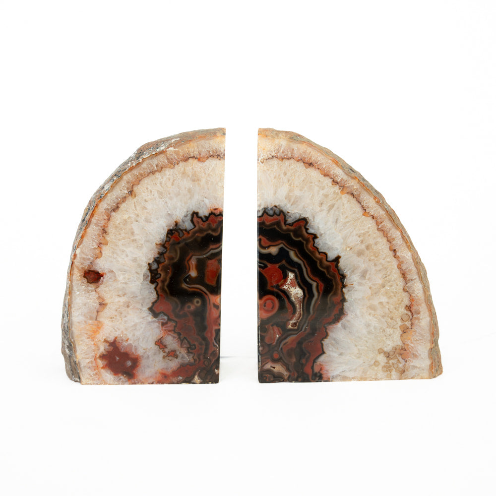 Agate Geode Bookend