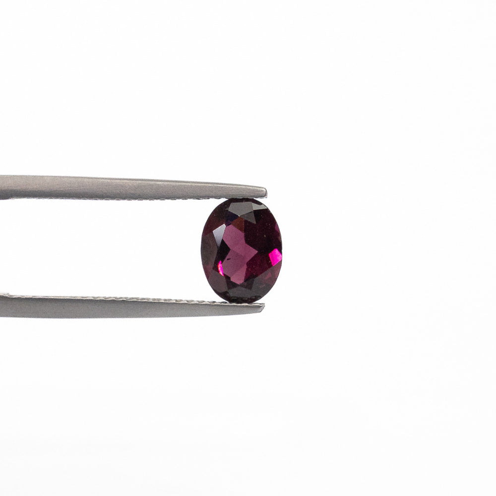 Almandine Garnet Faceted Oval Cut