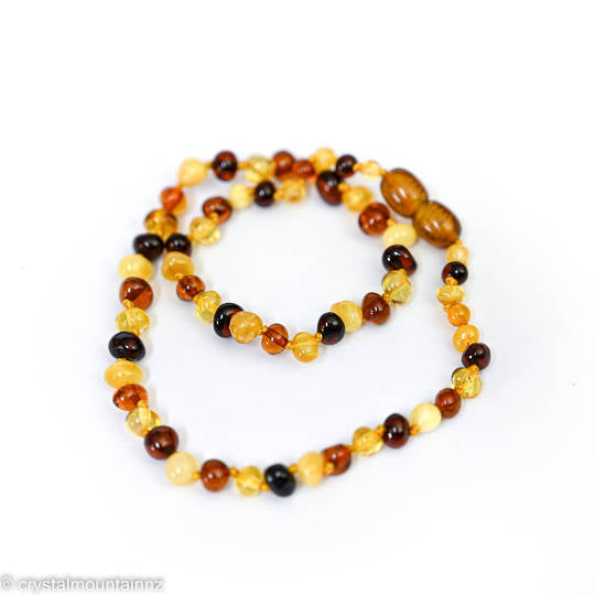 Amber Teething Necklace- Mixed