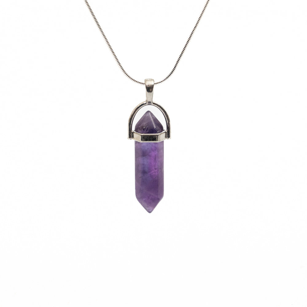 Amethyst Double Point Pendant