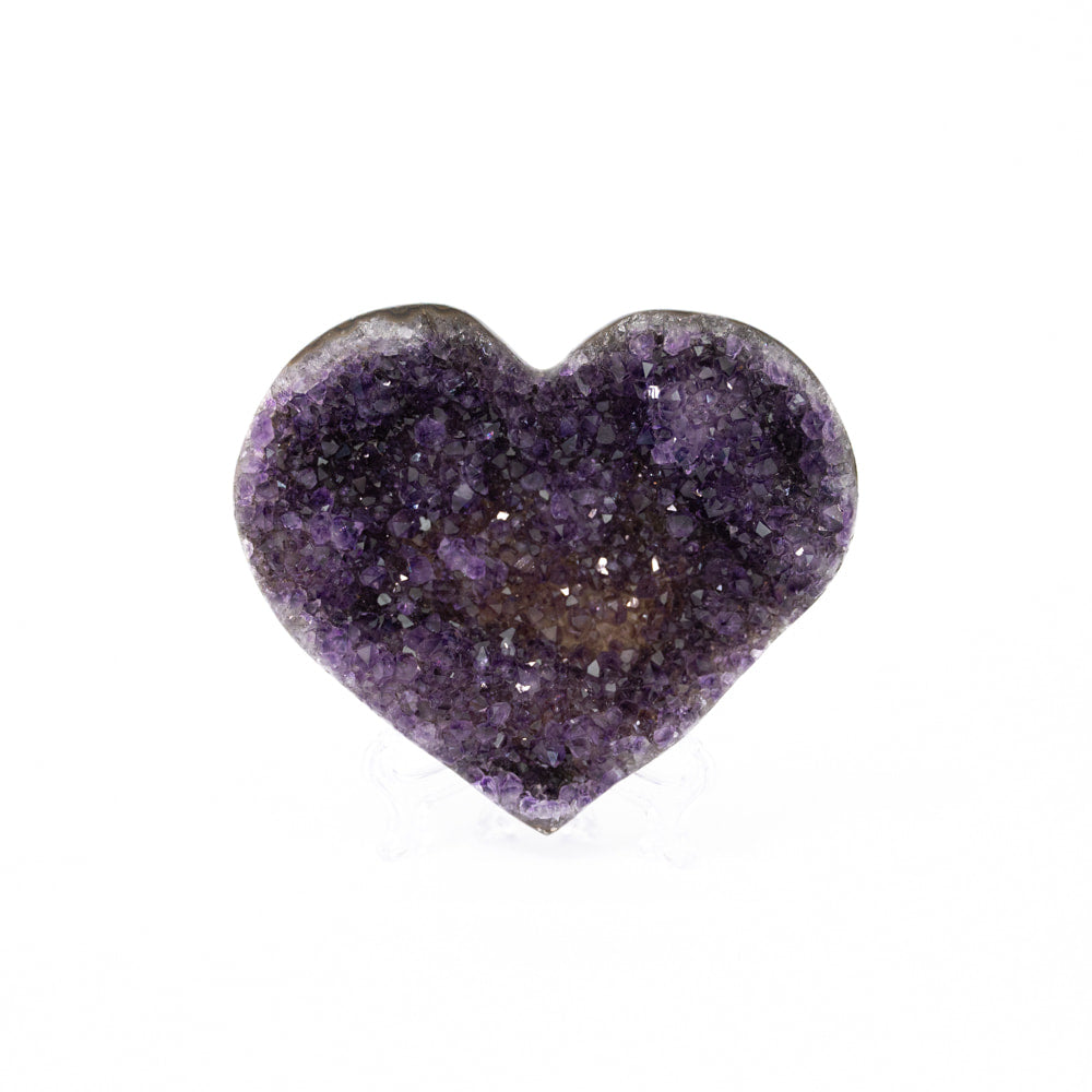 Amethyst Druze Heart