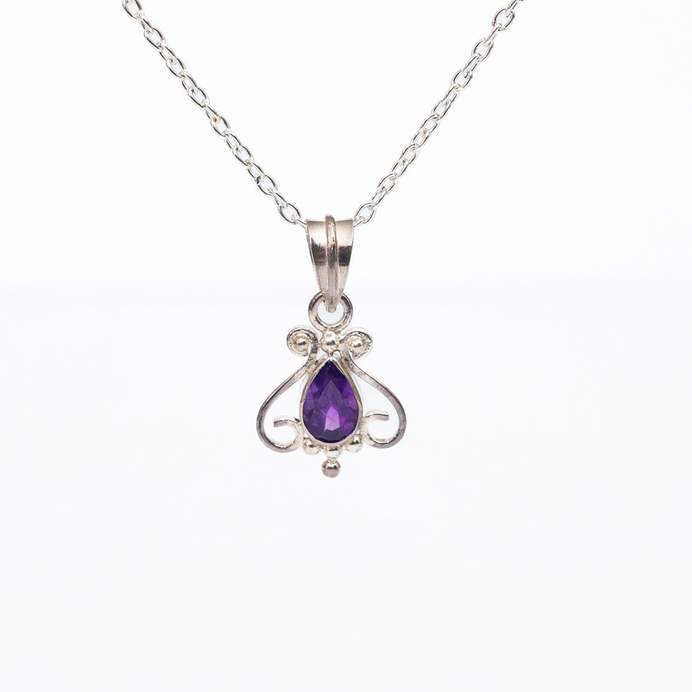 Amethyst Pendant - Silver