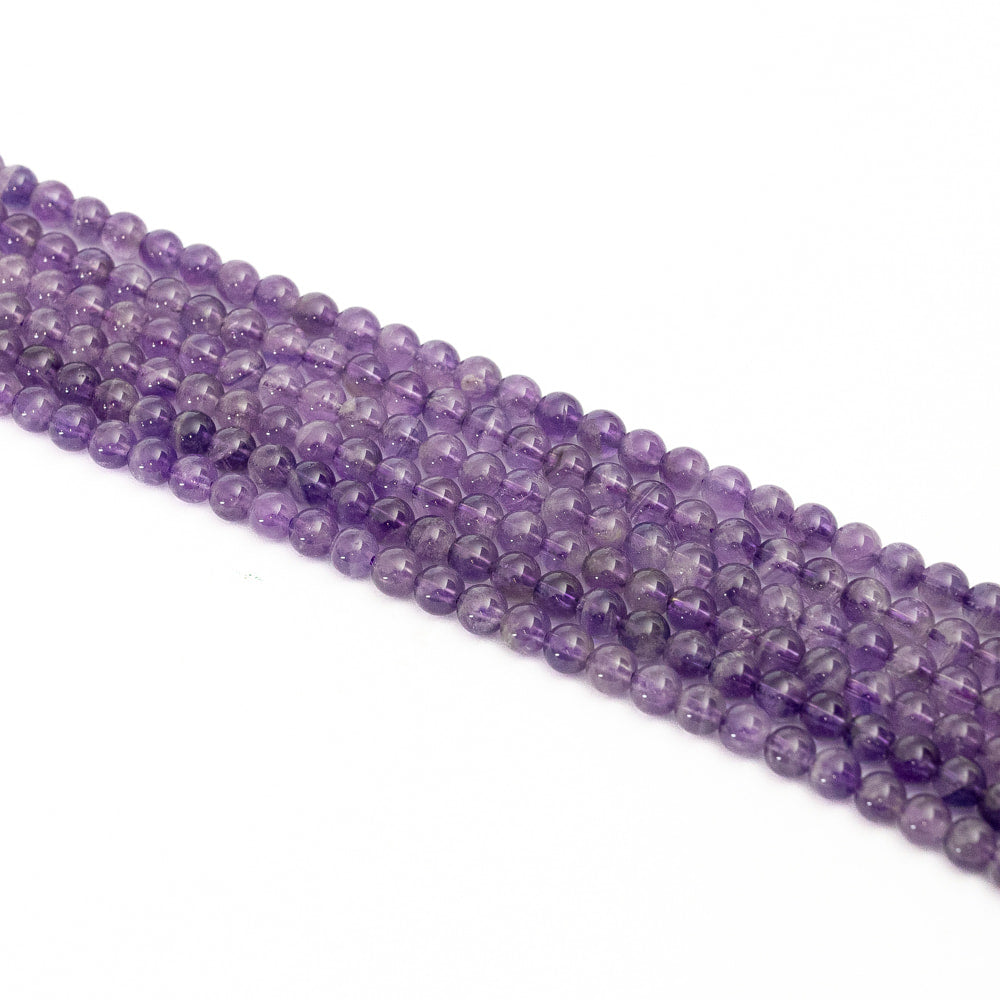 Amethyst Round Bead Strand