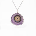 Amethyst Stalactite Pendant- Silver