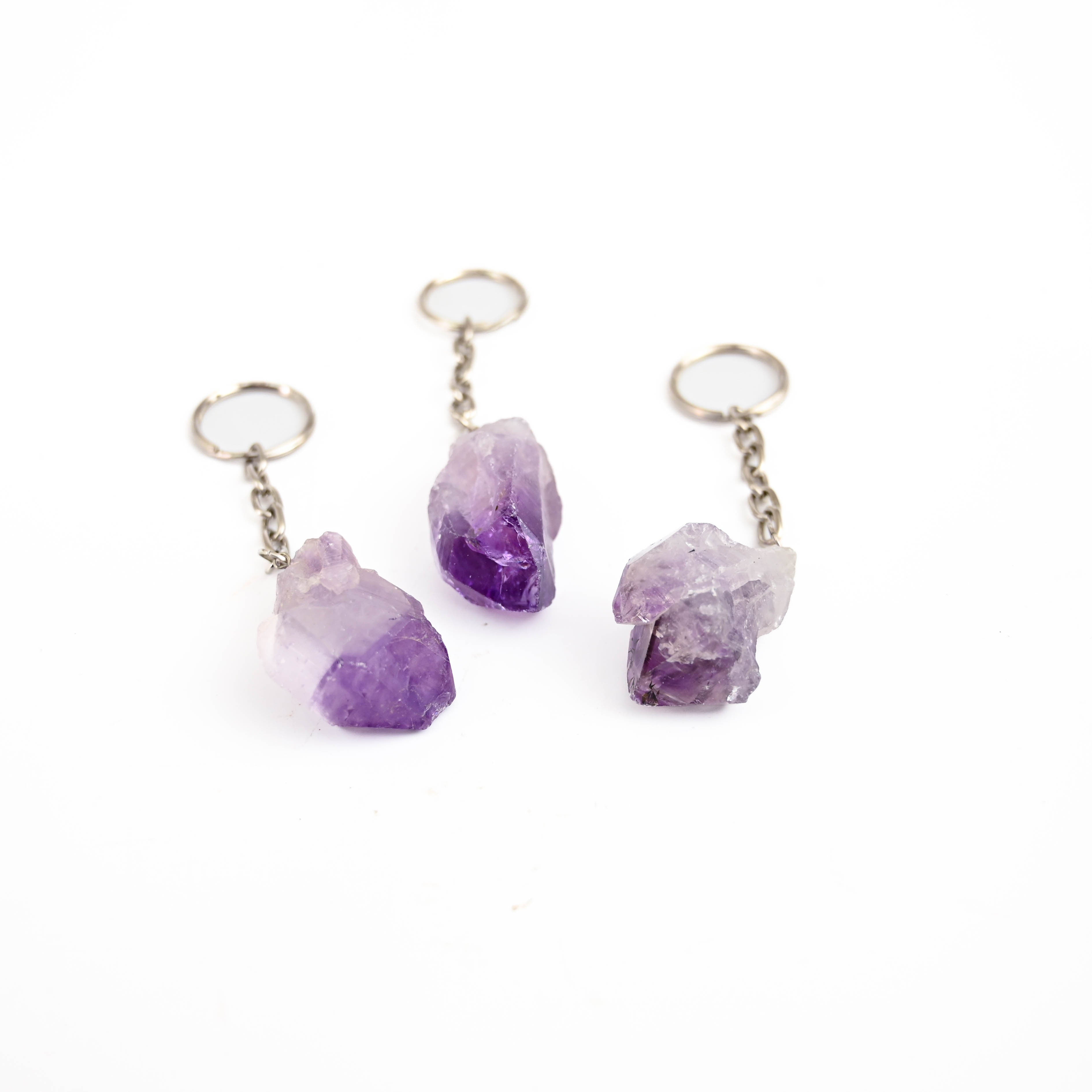 Amethyst Key Chain