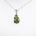 Serpentine & Stichtite (Atlantisite) Pendant - Silver