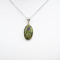 Serpentine & Stichtite (Atlantisite) Pendant - Silver