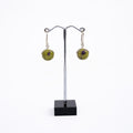 Serpentine & Stichtite (Atlantisite) Silver Earrings