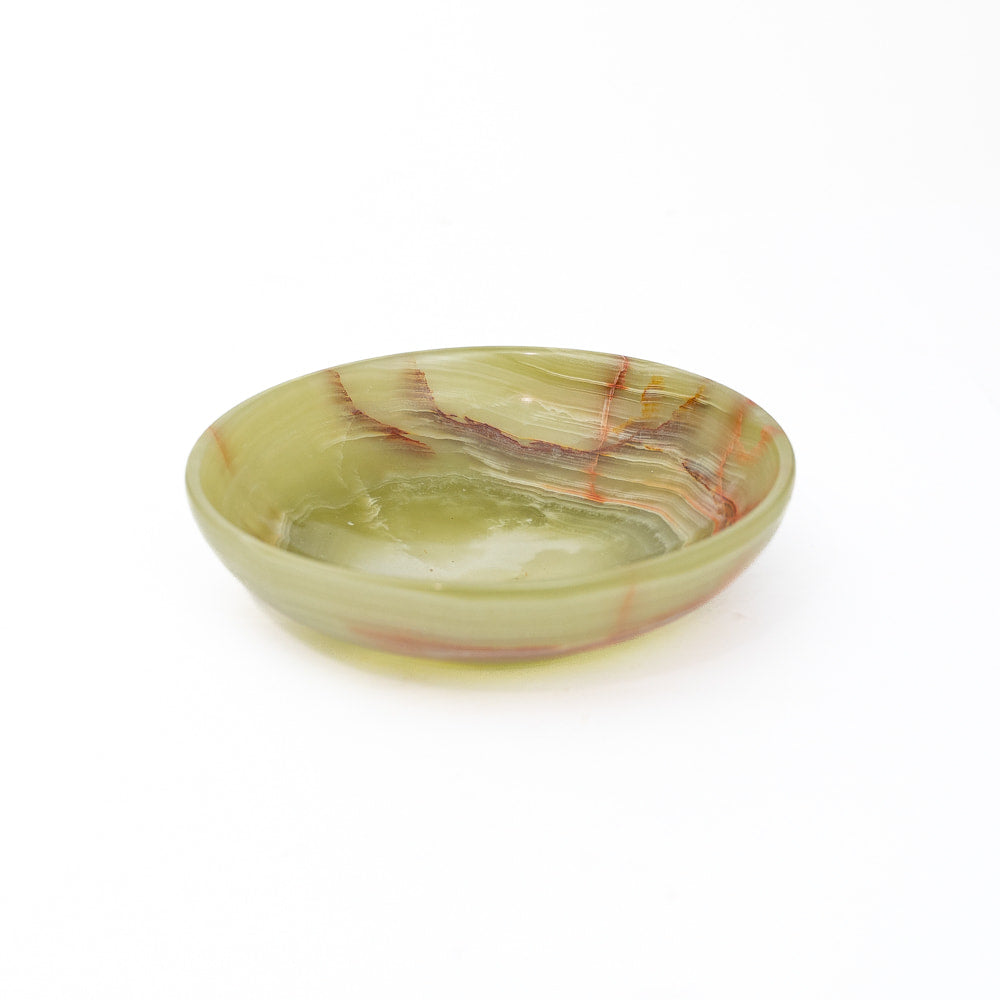 Banded Green Calcite Bowl