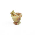 Banded Green Calcite Mortar and Pestle - Small