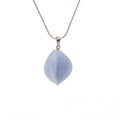 Blue Lace Agate Pendant- Silver