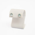 Blue Topaz Studs- Silver