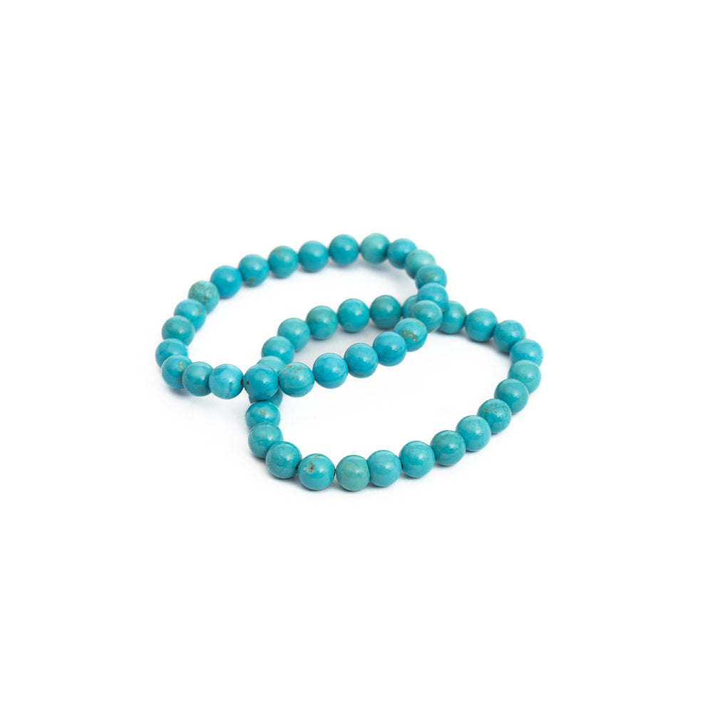 Howlite Bead Bracelet