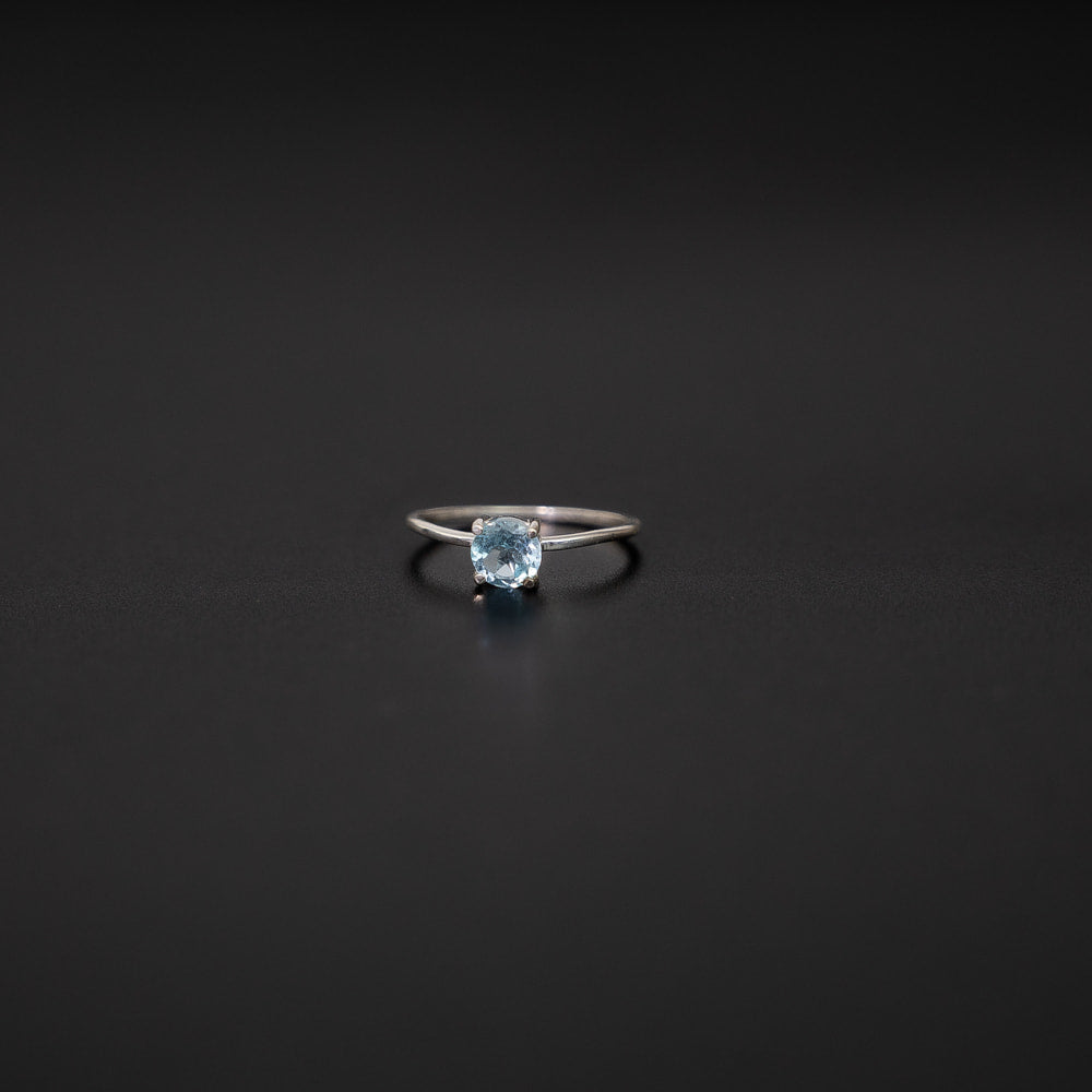 Blue Topaz Ring- Silver