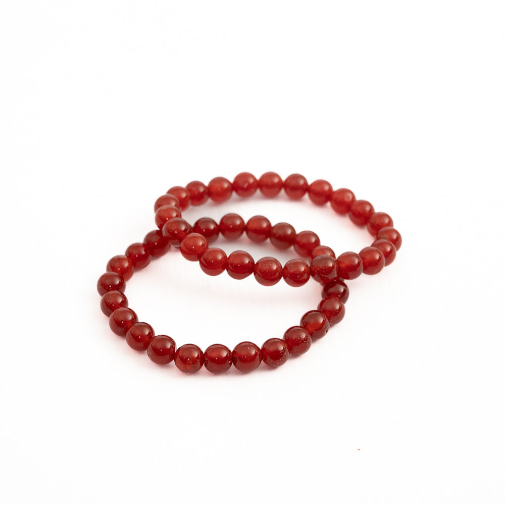 Carnelian Bead Bracelet