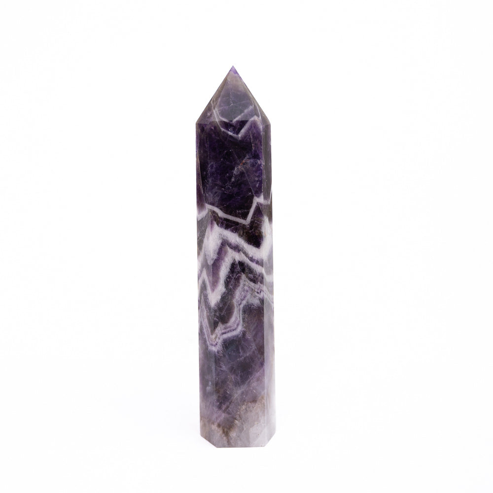 Chevron Amethyst Polished Point