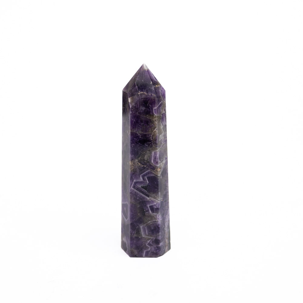 Chevron Amethyst Polished Point