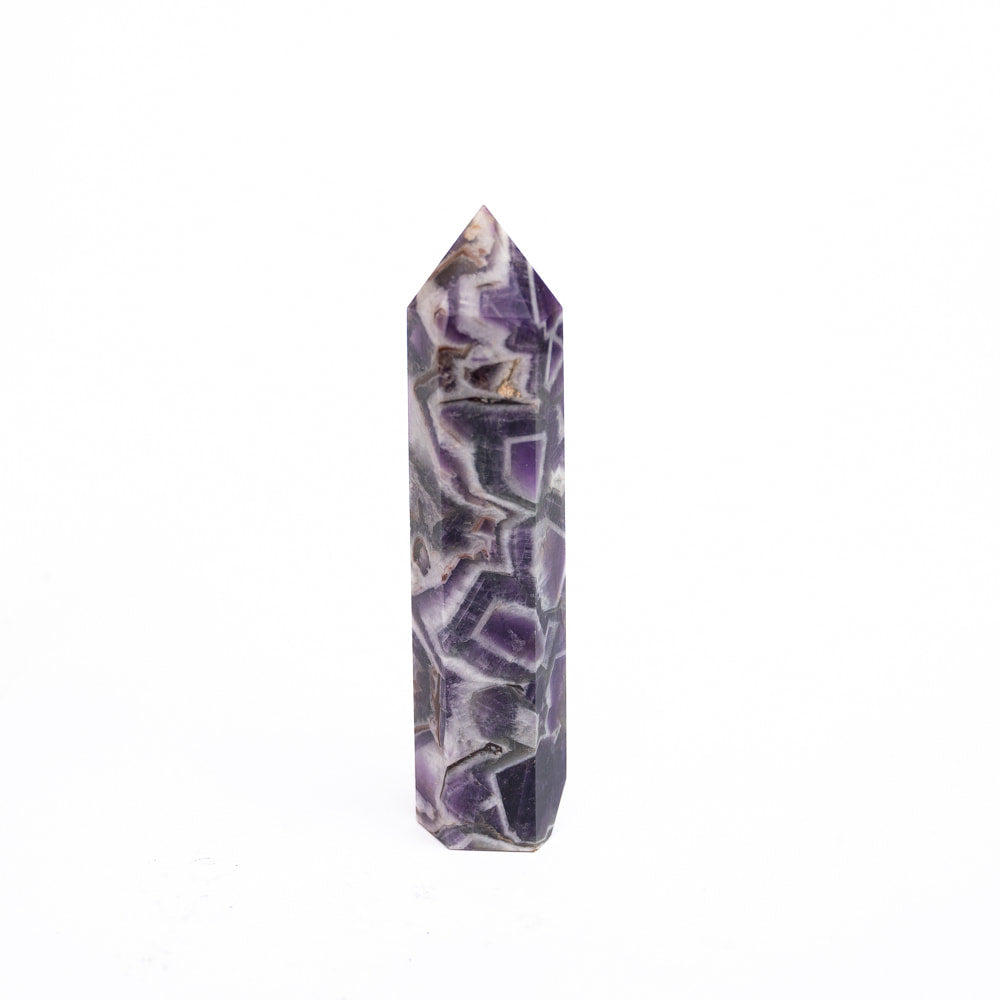 Chevron Amethyst Polished Point