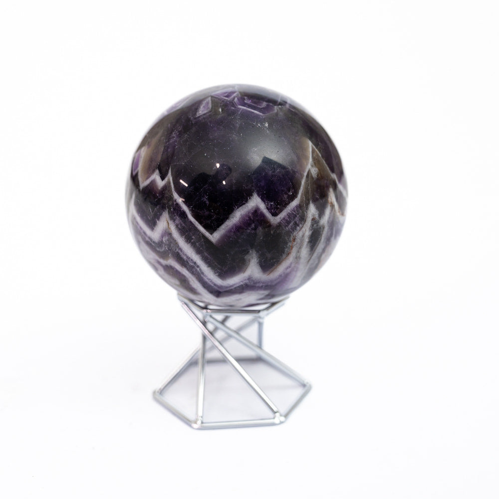Chevron Amethyst Sphere