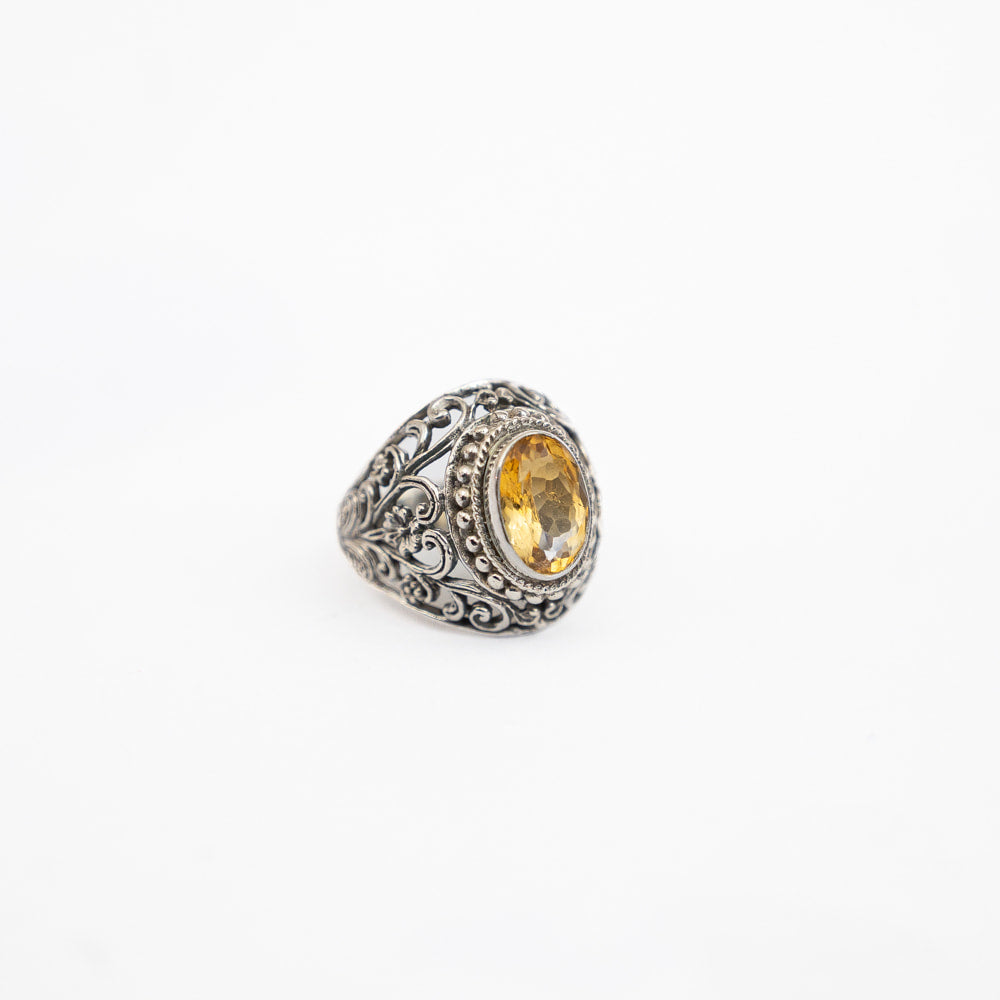 Citrine Ring- Silver