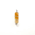 Citrine Double Point Pendant- Wire Wrapped
