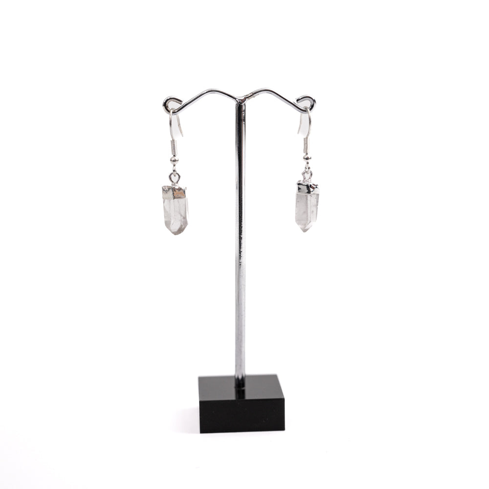 Clear Quartz Earrings Point