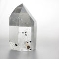 Clear Quartz with Columbite Inclusions Point