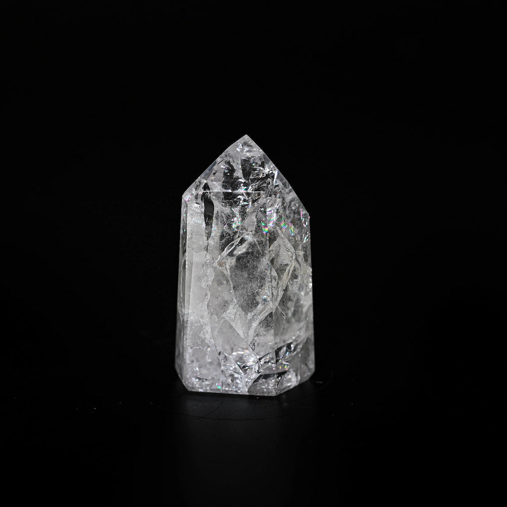 Crackle Clear Quartz Polished Point