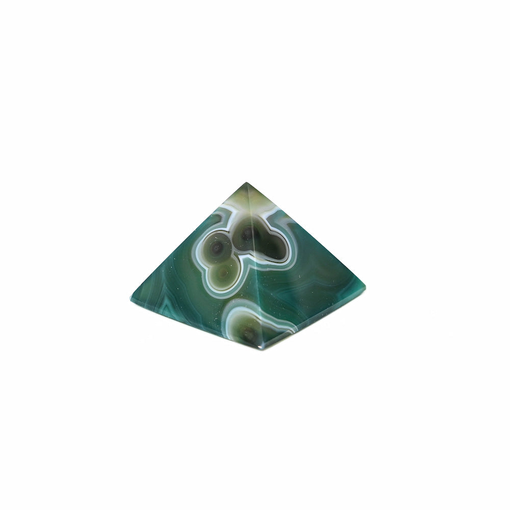Agate Pyramid- Green