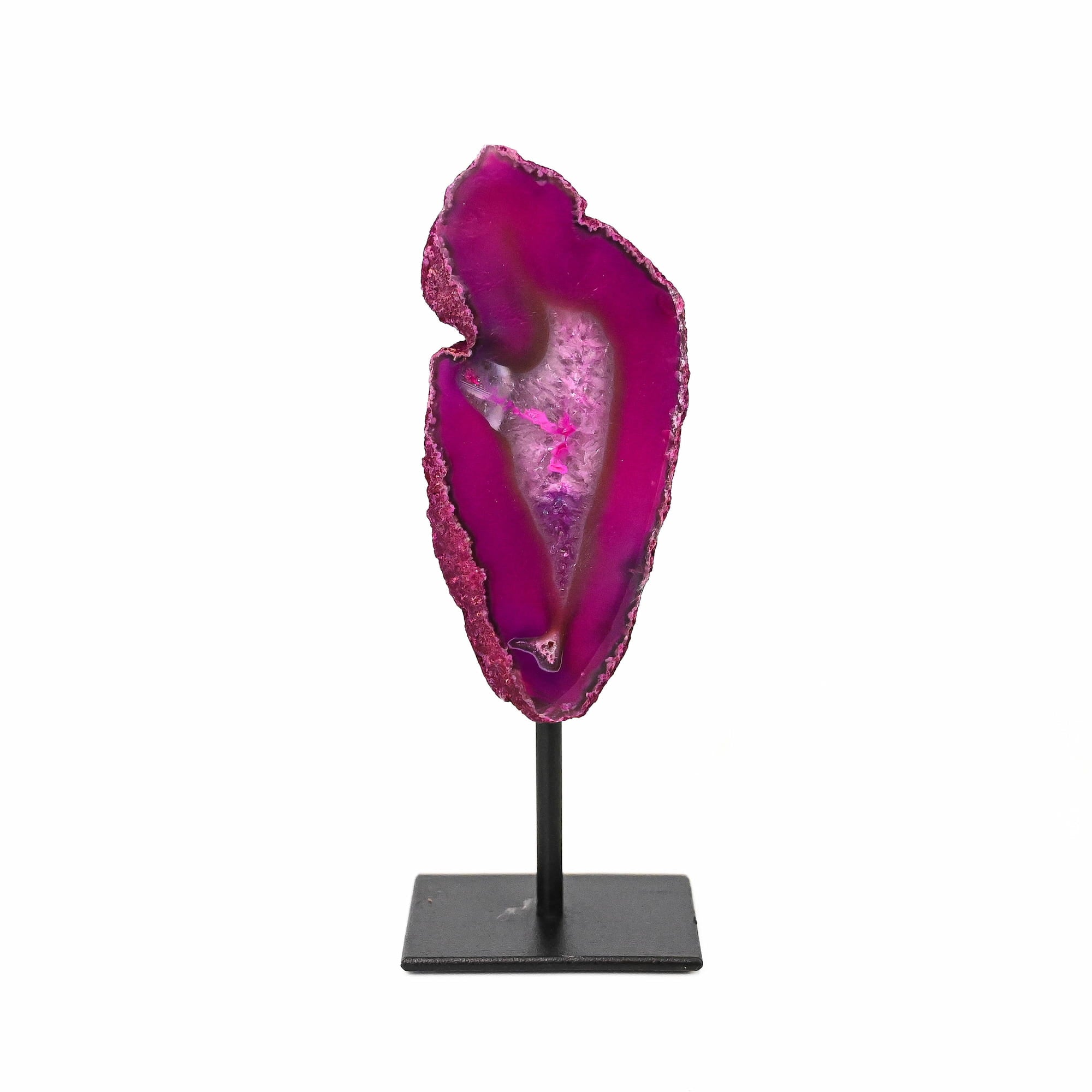 Agate on Stand- Pink