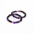 Purple Dyed Bead Bracelet