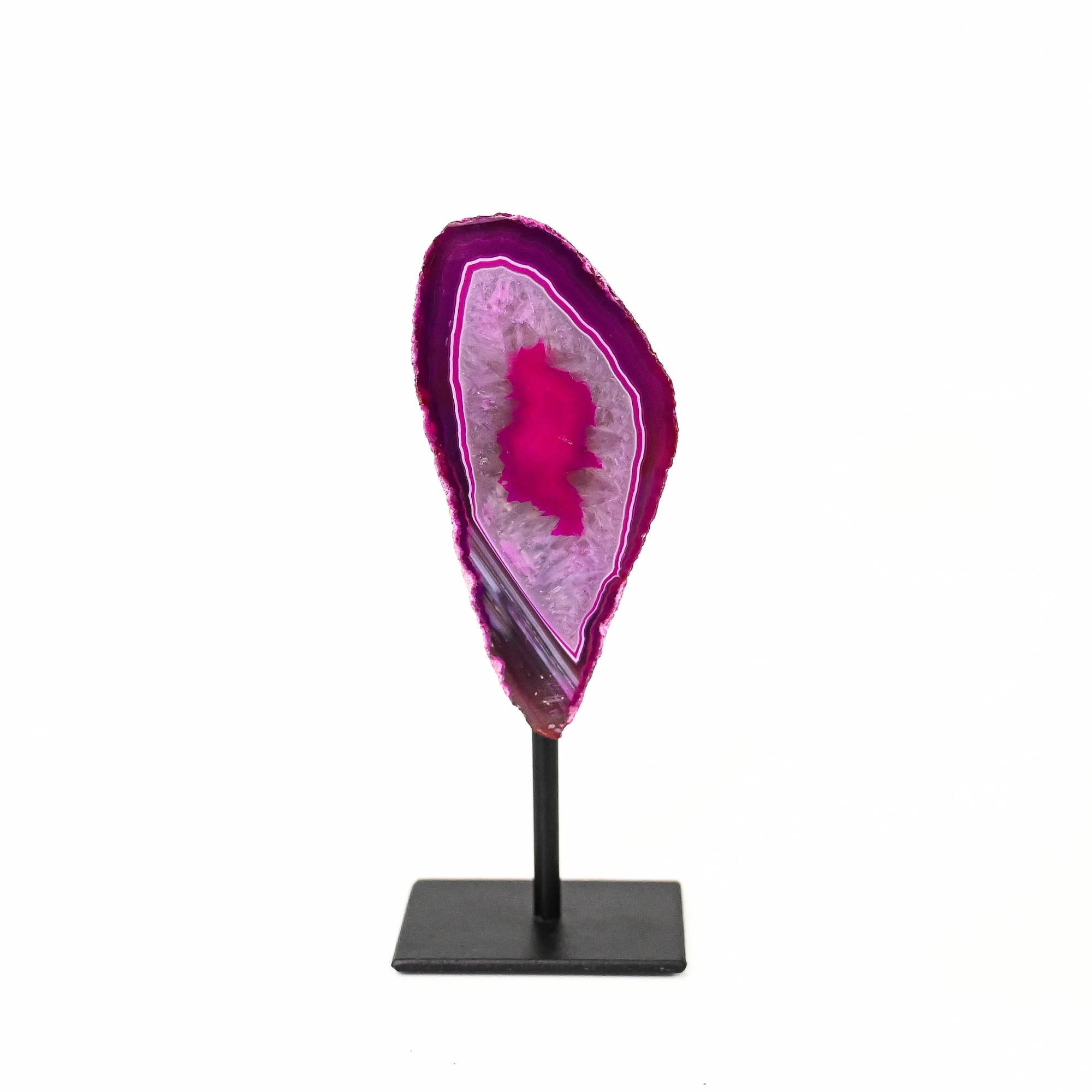 Agate on Stand- Pink