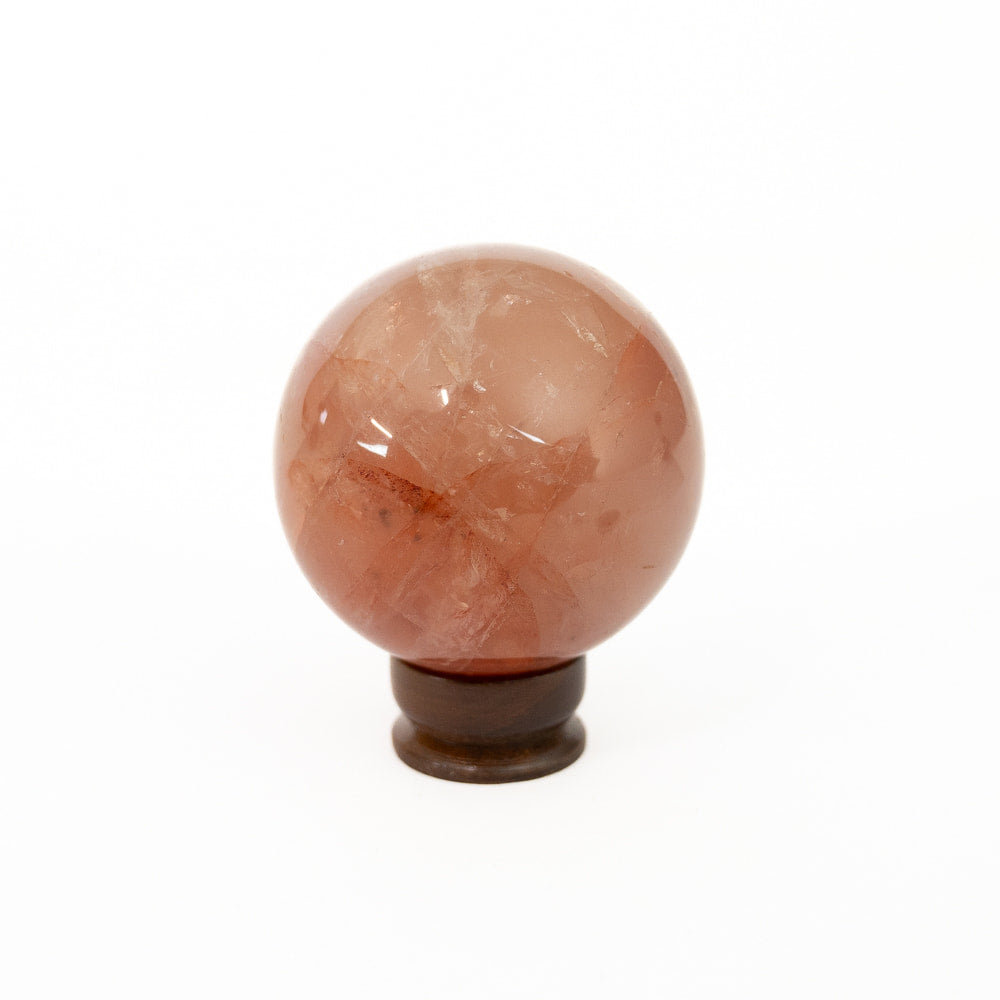 Fire Quartz (Hematoid Rose Quartz) Sphere