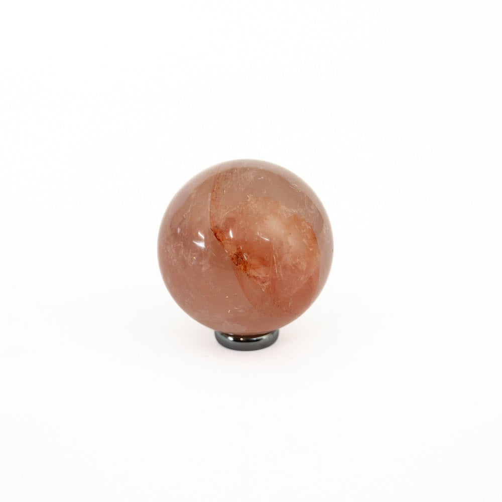 Fire Quartz (Hematoid Rose Quartz) Sphere