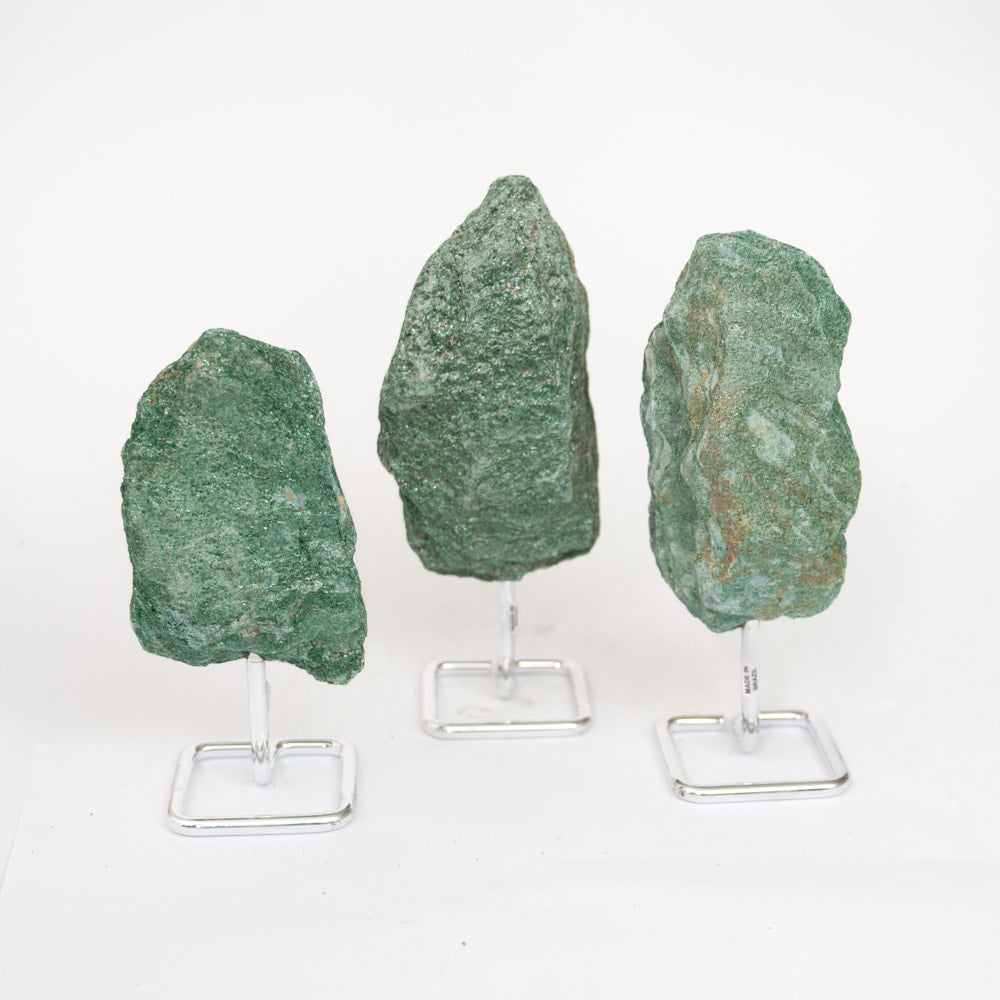 Rough Fuchsite on Stand