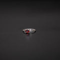 Garnet Ring- Silver
