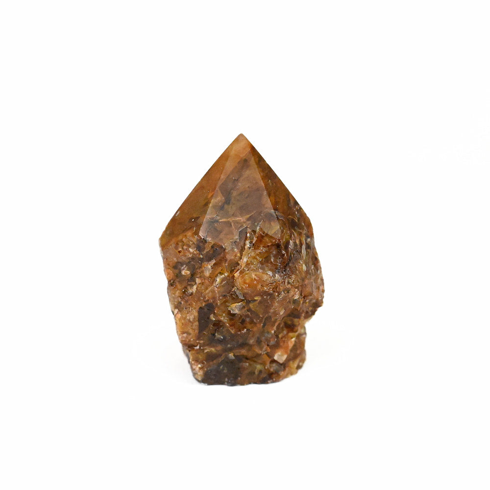 Golden Quartz Part Polished Point