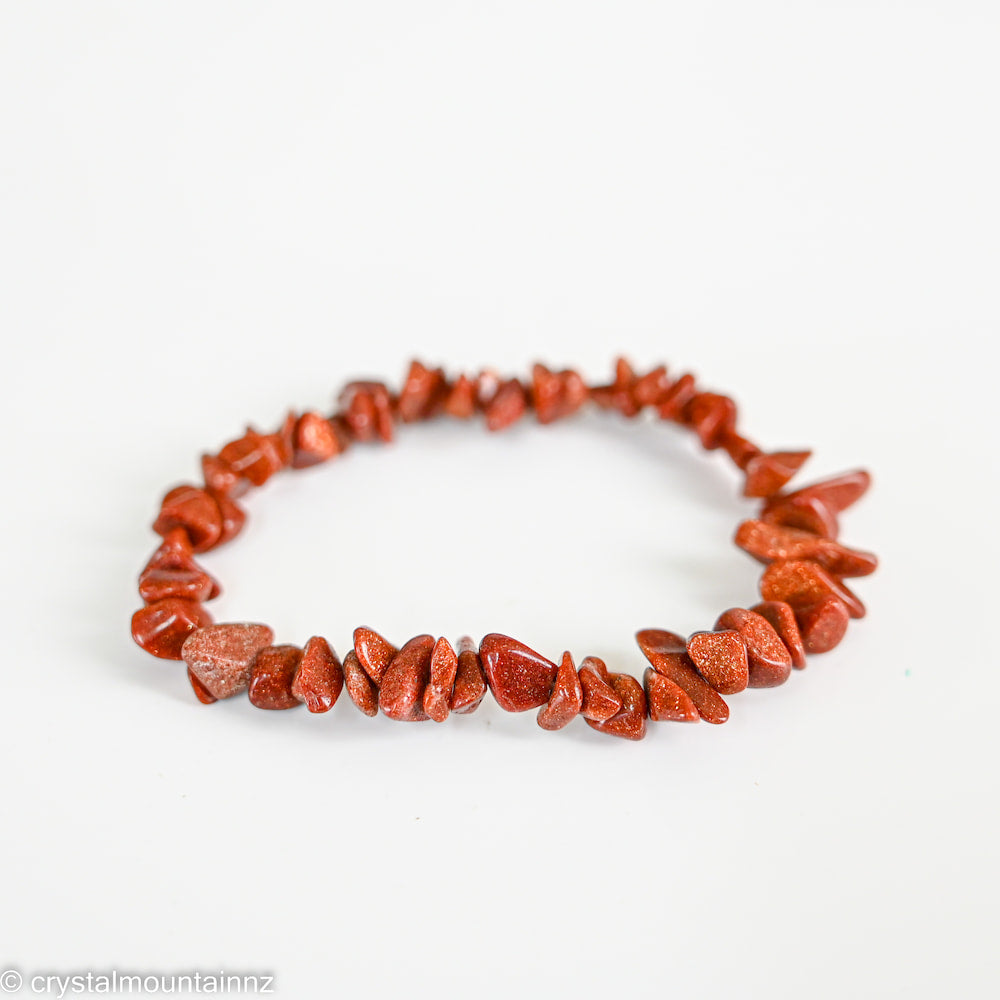 Goldstone Chip Bracelet