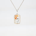 Golden Quartz with Pyrite & Iron Inclusion Pendant- Silver