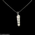 Howlite Point Pendant- Wire Wrapped