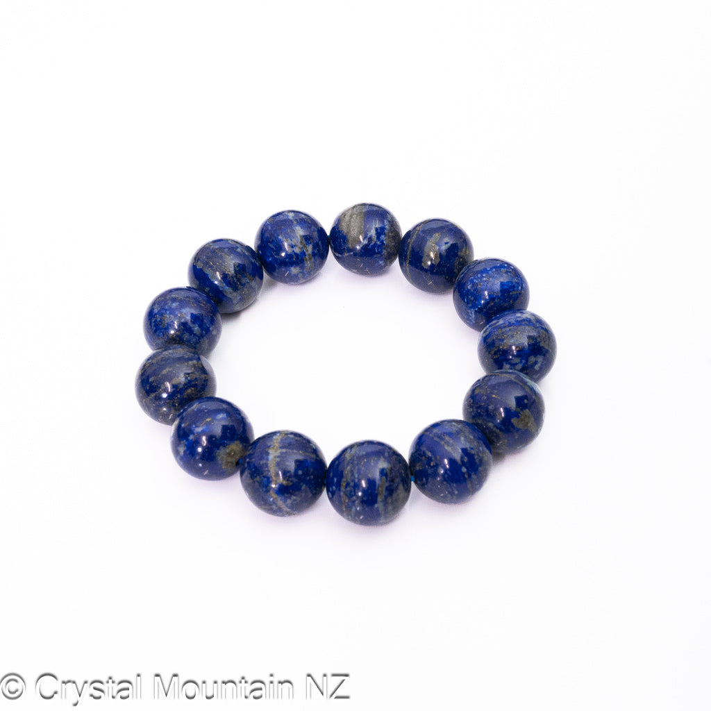 Lapis Lazuli Bead Bracelet - Large