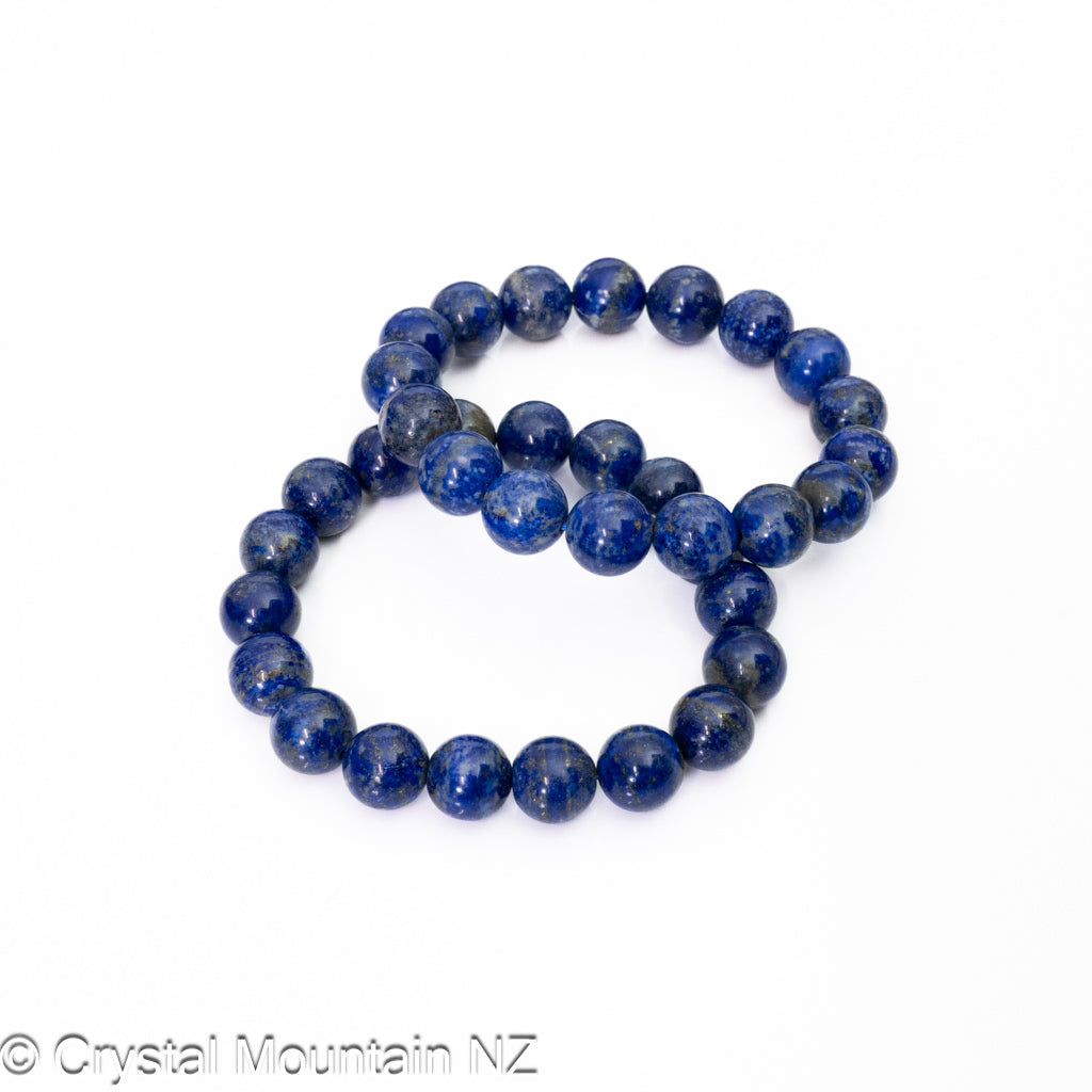 Lapis Lazuli Bead Bracelet Round