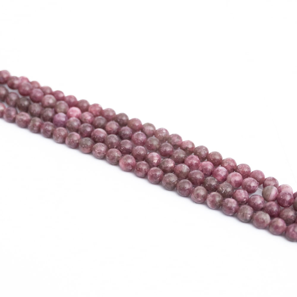 Lepidolite Round Bead Strand 6mm