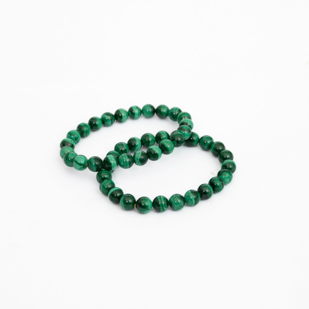 Malachite Bead Bracelet
