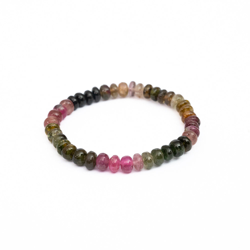 Tourmaline Bead Bracelet 7mm