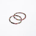 Multi Coloured Tourmaline Bead Bracelet Round