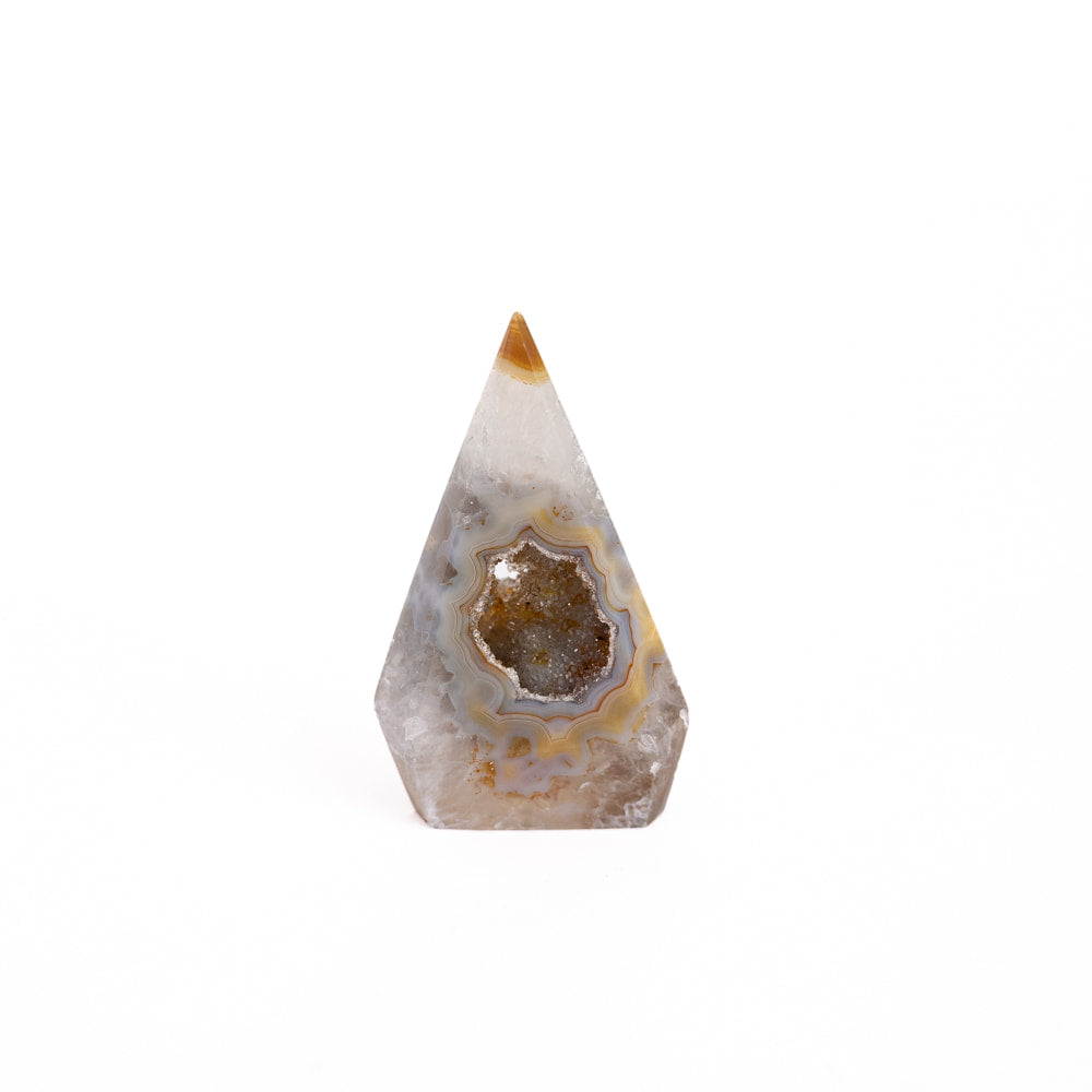 Agate Druze Point- Natural