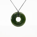 Nephrite Jade Donut Pendant
