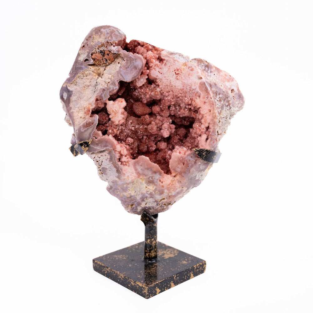 Pink Amethyst Freeform On Stand