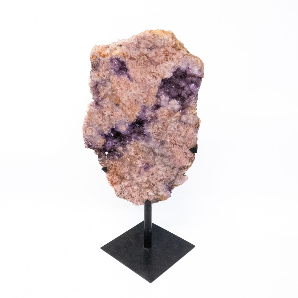 Pink Amethyst Slab on Stand- Large